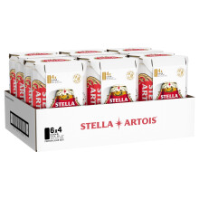 STELLA ARTOIS Premium Lager Beer Pint, 24 Pack 568 ml Cans