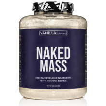 NAKED Mass de Vainilla - Proteína Natural para Aumentar Peso - 8lb, Libre de GMO, Gluten y Soja