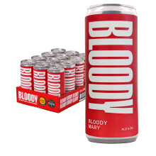 BLOODY | Bloody Mary Cocktail Cans – 12x 250ml | Pre-Mixed & Ready to