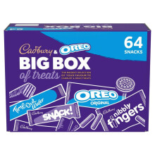 Cadbury & OREO Big Box of Treats, 64 Assorted Chocolates and Snacks,