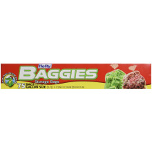 Hefty Baggies Voedselopslag Gallon, 75 stuks