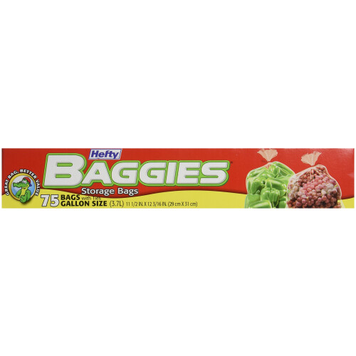 Hefty Baggies Matlåda Gallon, 75 st