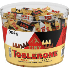 Toblerone Extra Large Tub, Assorted Milk, White & Dark Chocolate with