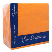 Orange Napkins Combinations 2ply 100 Pieces for