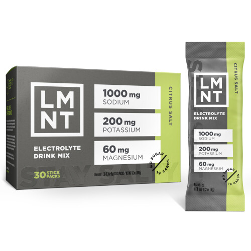 LMNT Keto Electrolyte Powder Packets | Paleo Hydration Powder | No