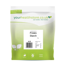 yourhealthstore Unmodified Potato Starch 1kg, Raw, Gluten Free, Non GMO.