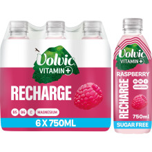 Volvic Vitamin + Raspberry Recharge- Vitamin Flavoured Water Sugar