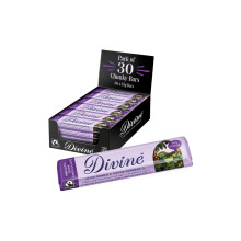 Divine 70% Cocoa Dark Chocolate Bars 30 x 35g - Smooth Rich Flavour