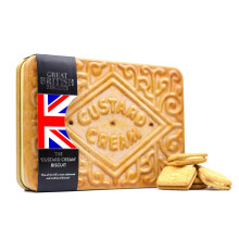 Giant Custard Cream Biscuits Gift Set - Novelty Biscuit Tin, Family Treat Box wi
