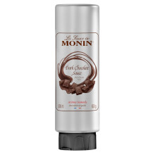 MONIN Premium Dark Chocolate Sauce 500ml Vegan-Friendly for Dessert, Drinks