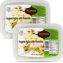 Achva Halva Pistachio - Authentic and Delicious Halvah Halwa -
