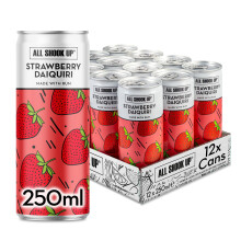 All Shook Up Strawberry Daiquiri | Ready to Drink Cocktail Cans | 12