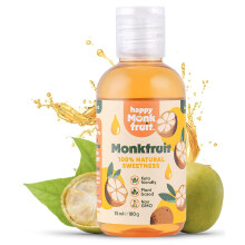 Monk Fruit Sweetener Drops 75ml, 250 Servings, 15x Sweeter Than Sugar - 100% Pure Liquid Sweetener Without Erythritol or Stevia - Natural Sugar Subst