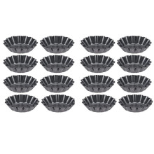 Anti-Aanbak Taart Quiche Flan Pan Mal Muffin Cup Taart Pizza Cake Mal Cupcake Eiertaart Taartje Bakvorm 16 Stuks