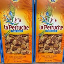 La Perruche Pure Cane Rough Cut Cubes Brown 1kg (Pack of 2) | 100%