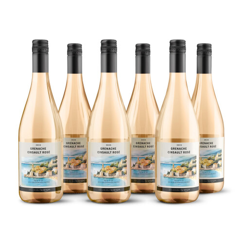 By Amazon Grenache Cinsault Pays d'Oc IGP Rose Wine, 75cl x