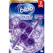 Bloo Colour Active Toilet Rim Block Lavender with Anti-Limescale,