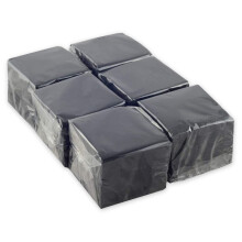 Hostelnovo - Pack of 600 black table napkins, disposable paper -