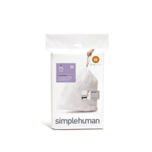 simplehuman - code H, custom fit bin liners, 20