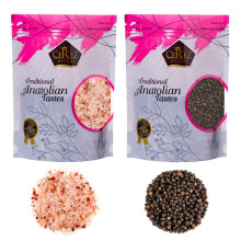 Cerez Pazari Whole Black Peppercorns 250g, Himalayan Pink Salt