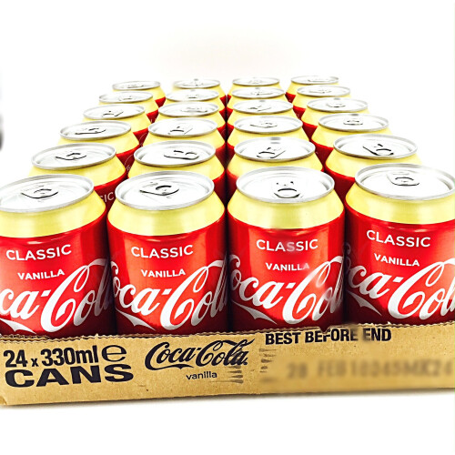 COCA COLA Vanilla 330ml (Pack of 24) case soda