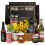 Serious Pig Beer Gift Set with 4 Lagers, 10 Pub Snacks, Glassware, 1