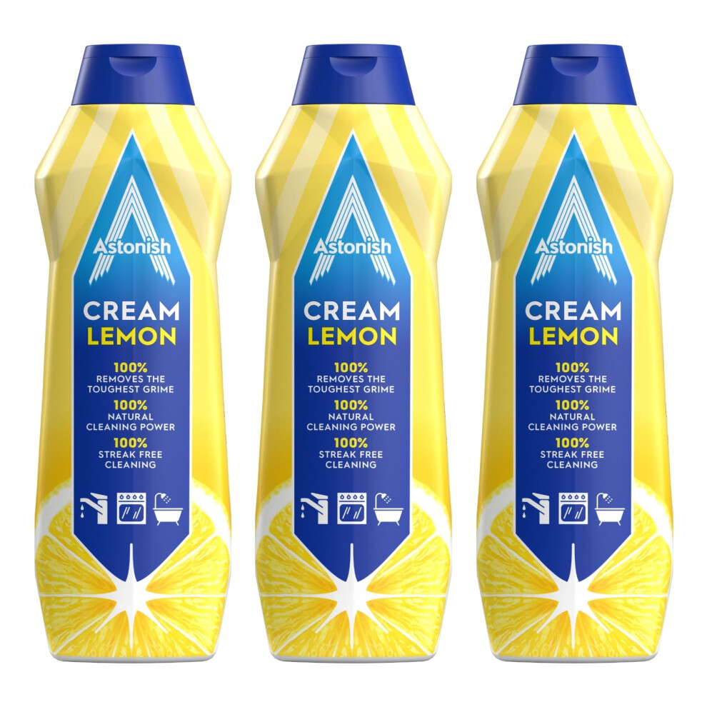 Astonish Multipurpose Cream Cleaner, Lemon Fresh Scent, Multipack,