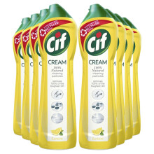 Cif Lemon Cream Cleaner multipurpose surface cleaner with 100% natural cleaning