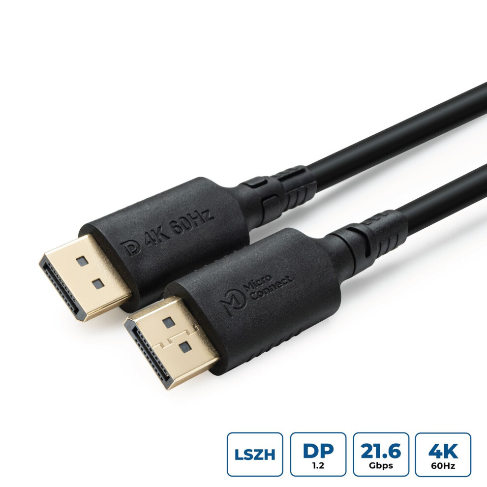 Microconnect Colorflex 4K Displayport 1.2 Halogenfree Lszh 2M 5715063803783