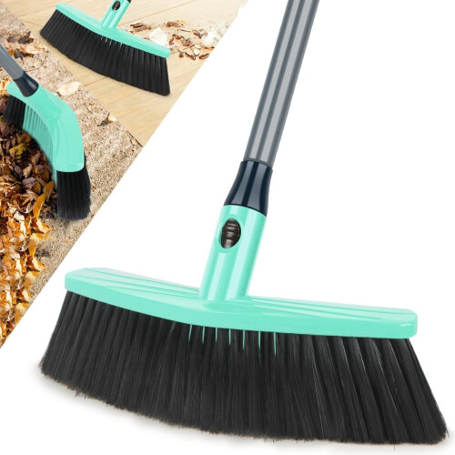 Papclean Sweeping Brush Indoor: Broom Indoor with Long Handle - Soft