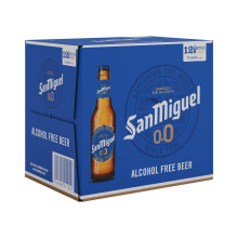 San Miguel 0.0% Alcohol Free Lager Beer, 12 x 330 ml
