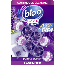 Bloo Self Active Duo Lavender Toilet Rim Block. Hanging Toilet Rim