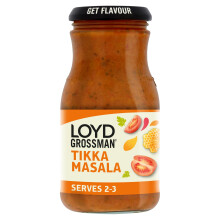 Loyd Grossman Indian Tikka Masala Sauce – Creamy Tomato, Yogurt & Honey Blend, M