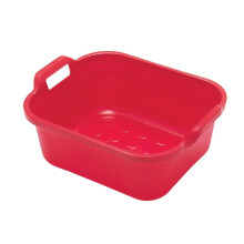 Addis Large Washing Up Bowl 10L Capacity In Roasted Red, 39 x 32 x 14 cm