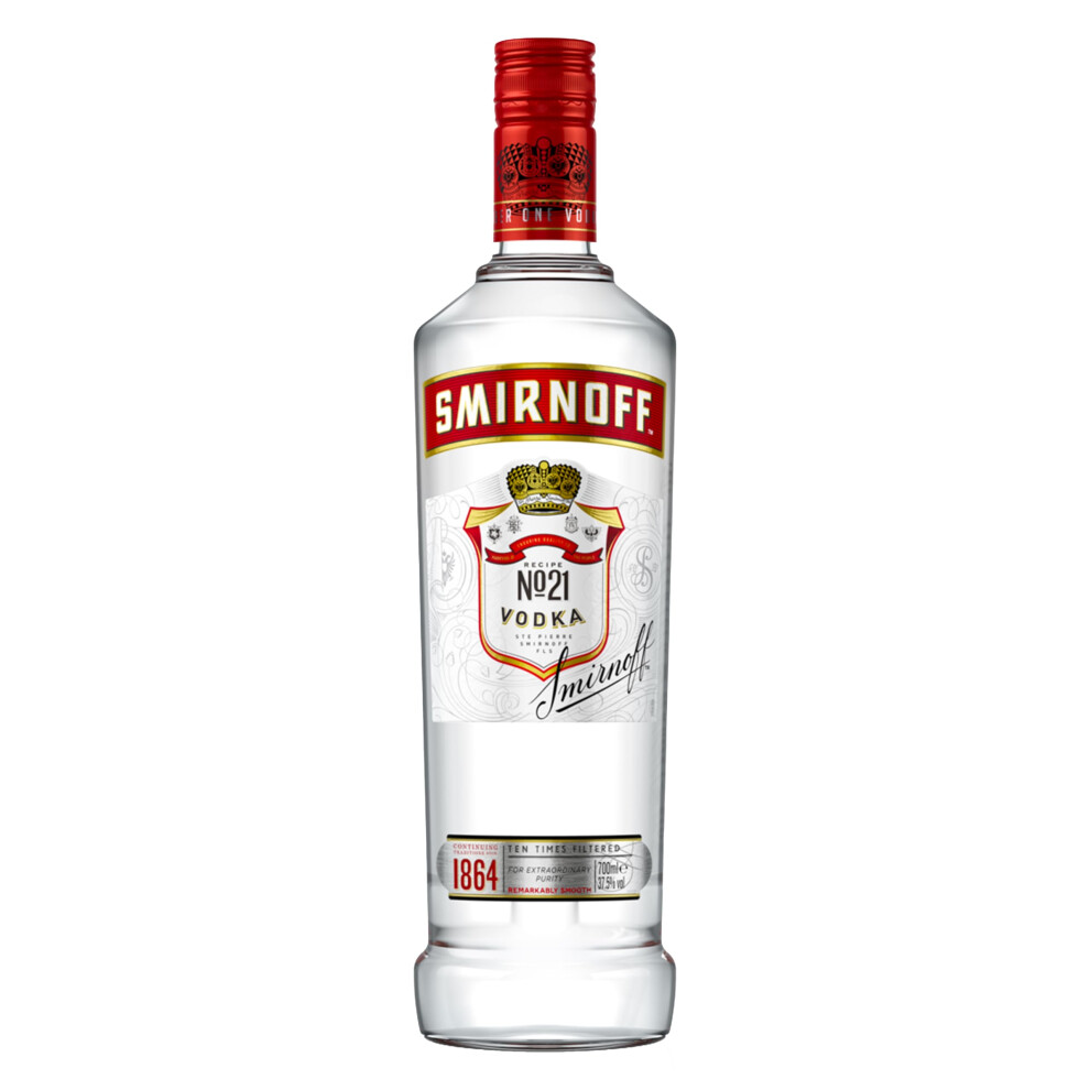 Smirnoff No. 21 Vodka | 37.5% Vol | 70Cl | Triple Distilled & 10 X