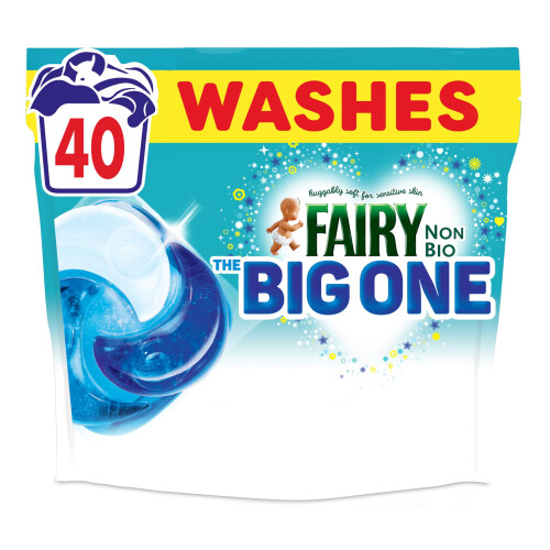 Fairy Fairy Non Bio The Big One PODS, Washing Liquid Laundry Detergent