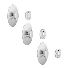 3PCS Bathroom Punch-Free Wall Mounted Soap Shelf Stainless Steel Magnet Suction Soap Holder Wall Hanging Drain Rack Hook