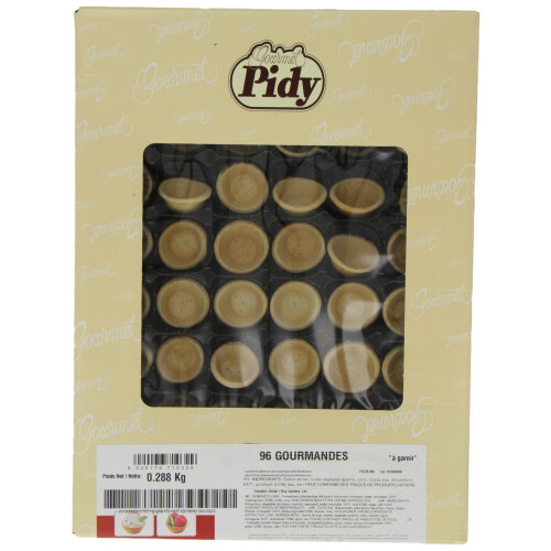 Pidy Gourmande Mini Savoury Quiche Cases, 4 cm Diameter - 96