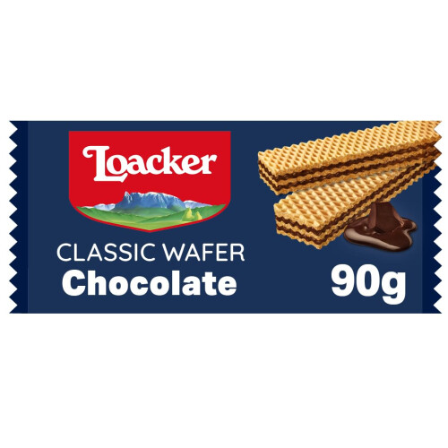 Loacker Wafers, Chocolate Flavour Wafer Biscuits, Classic Italian