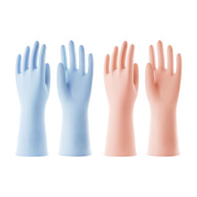 COOLJOB 2 Pairs Thickened Reusable Dishwashing gloves with Non-Slip