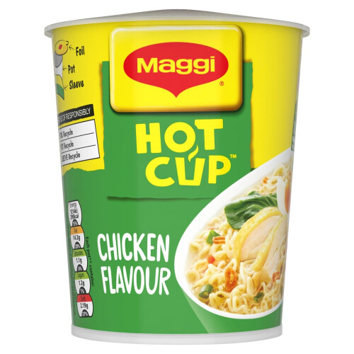 Maggi Hot Cup Chicken Noodles 59.2g (Pack of