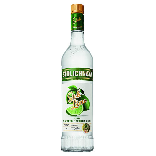 Stoli Premium Lime Vodka 70cl, 37.5% ABV | Lime Flavour, Classically