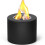 Table Fire Pit, Mini Personal Table Fire Pit, Small Portable Smokeless Fire Bowl, Black Ceramic Fireplace, Alcohol Flame, Fire Bowl Made Of Concrete, 1