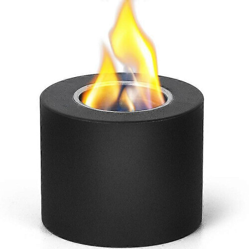 Table Fire Pit, Mini Personal Table Fire Pit, Small Portable Smokeless Fire Bowl, Black Ceramic Fireplace, Alcohol Flame, Fire Bowl Made Of Concrete,