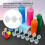 Clear paint containers for artists - 50 empty strips mini cups 3ml 5