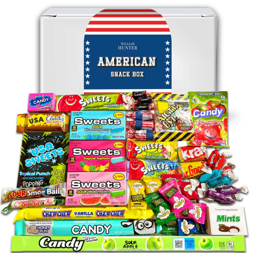 William Hunter American Sweets Gift Bag - Wide Selection Sweet
