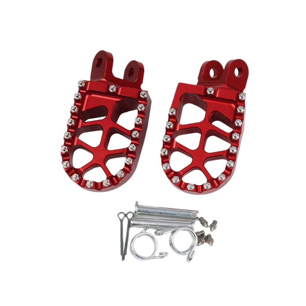 Dirt Bike Motorcycle Aluminum Alloy Footpeg Foot Pegs Pedal For Klx250 Klx250r Klx250s Klx650 1994-2020 Red 6033965479783