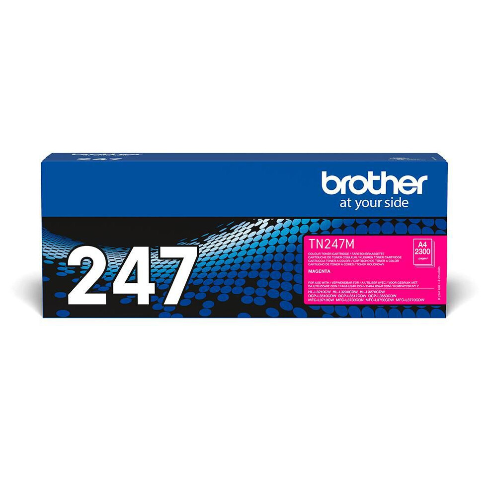 Brother The Tn-247M Magenta Toner Cartridge. Prints Up To 2300 Pages.