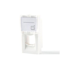 Lanview by Logon EURO OUTLET 45x225 - 1-PORT MODULE