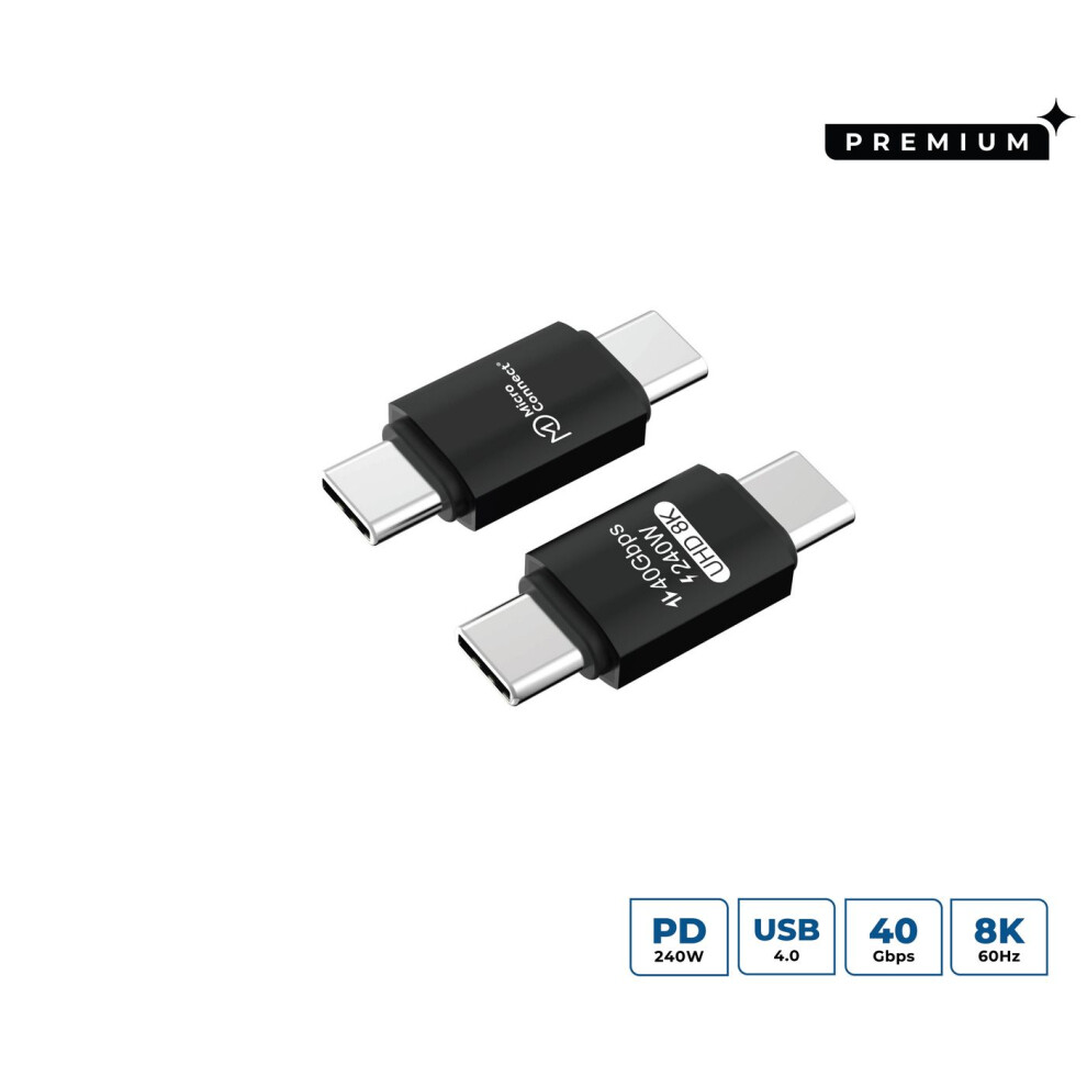 Microconnect Usb-C Male-Male Adapter 240W 40Gbps Usb4 Gen 3X2 5715063459676